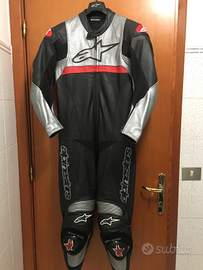 Tuta Alpinestars intera in pelle TG 52