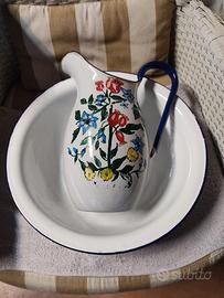 catino e brocca dipinta