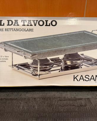 Grill da tavola in pietra ollare kasanova nuova ma