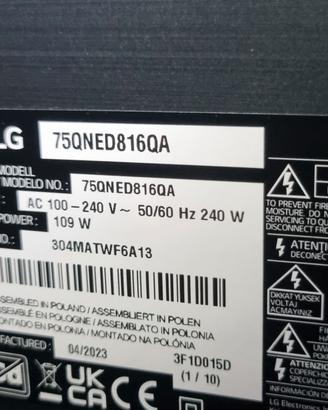 telecomando originale per tv LG75 pollici