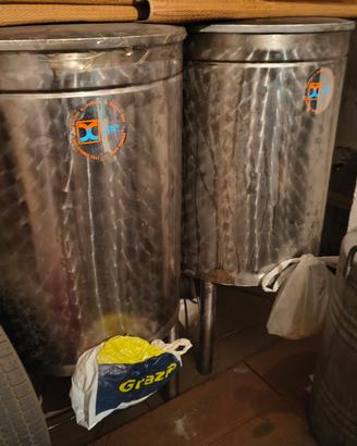 fusti olio in acciaio inox 