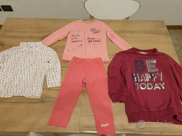 set abbigliamento bambina 3-4 anni 