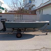 Barca e motore Evinrude 20cv