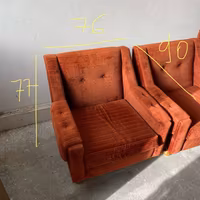 Poltrone (2) e divano letto