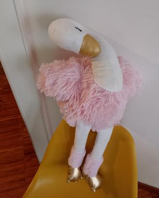 peluche fenicottero rosa h 70cm 