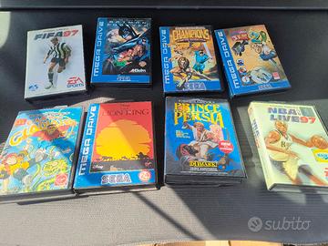 8 giochi sega mega drive originali libretti 