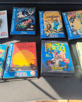 8 giochi sega mega drive originali libretti 
