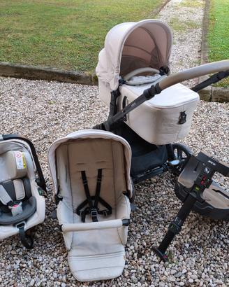 Trio passeggino ovetto navicella Jané Muum beige 
