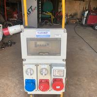 Quadro da cantiere con prolunga +carrellino