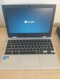 Laptop ASUS ChromeBook mod CX1100cn + cuffie audio