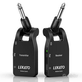 LEKATO Sistema di Chitarra Wireless aggiornato, Ri