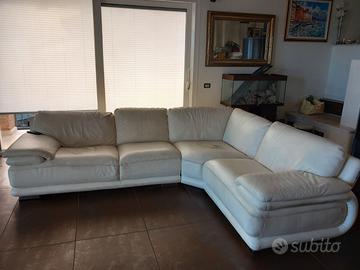 Divano in pelle angolare Chateau D'Ax