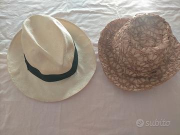2 cappelli stile Panama e Boho Chic 