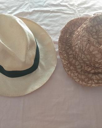 2 cappelli stile Panama e Boho Chic 