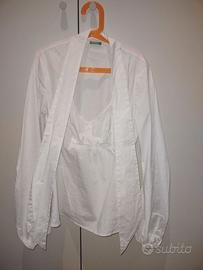 Camicia Benetton donna bianca S