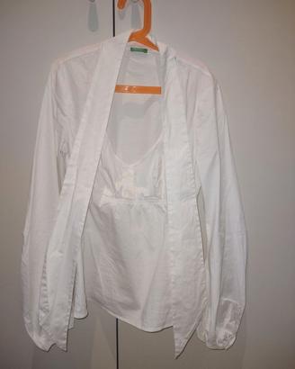 Camicia Benetton donna bianca S