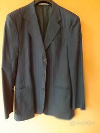 Giacca da uomo blu gessato tg 52