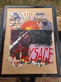 Mimmo Rotella- "Paysage"