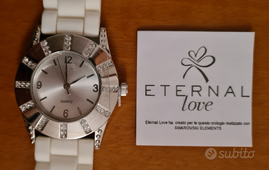 Eternal Love Orologio con swaroski elements Abbigliamento e