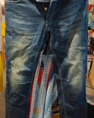 pantalone jeans moto 