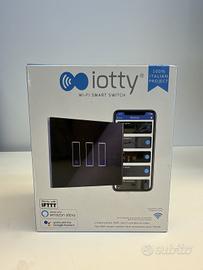 iotty interruttore smart WiFi 3 tasti nero nuovo