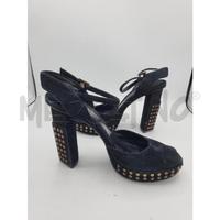 SCARPE DONNA FENDI NERE BORCHIE CAMOSCIO N 37