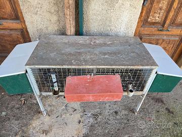 gabbia per conigli 2 fattrici