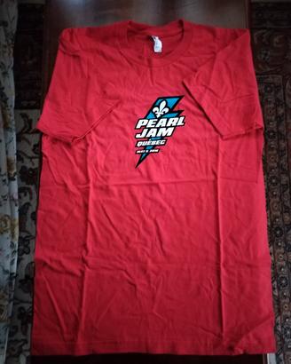 Pearl Jam T-shirt Event Quebec 2016 Taglia M Nuova