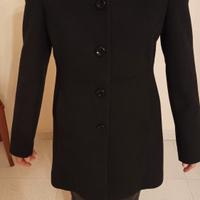Cappotto nero in panno