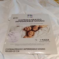 Coppia coprimaterassi singoli impermeabili 