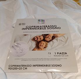 Coppia coprimaterassi singoli impermeabili 