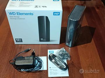 WD Elements 12TB Hard Disk Esterno Western Digital