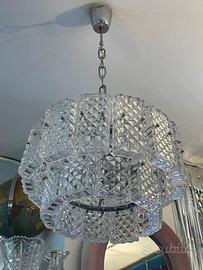Lampadario Vintage di Cristallo anni 60