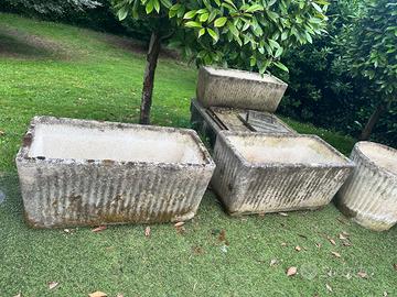 6 Fioriere in cemento 80x40