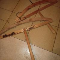 grucce appendiabiti in legno vecchio stile utilizz