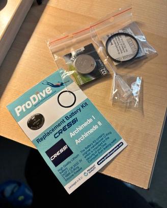 KIT BATTERIA ARCHIMEDE I - II CRESSI