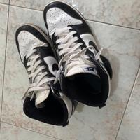 nike dunk high bianche e nere