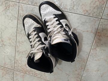 nike dunk high bianche e nere