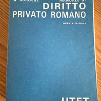 Manuale diritto privato romano Burdess