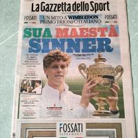 GAZZETTA SINNER VINCE A WIMBLEDON 2025