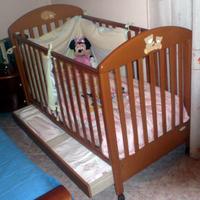 AZUR Lettino in legno per bambini + materasso