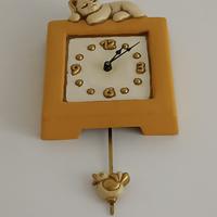 Orologio thun gatto pendolo