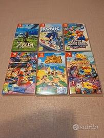 Giochi Switch Zelda - Mario - Sonic - Animal
