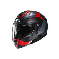 Casco modulare Hjc i91 nero Rosso opaco