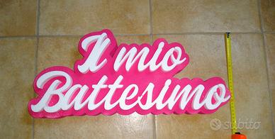 Scritta " il mio battesimo"