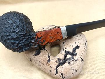 pipa TWIST con anello in argento anni 70 sabbiata