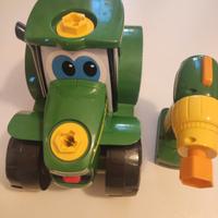 Trattore John Deere smontabile e avvitatore 