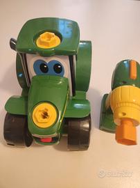 Trattore John Deere smontabile e avvitatore 