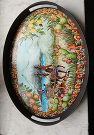 vassoio con paesaggio siciliano 