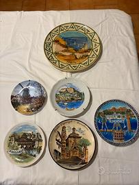 Lotto Piatti Ceramica decorativi con Gancio